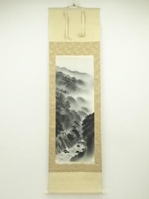 山水画 掛軸 千石先生筆 楽天市場】掛軸 三幸 山水画掛軸 富士閑寂 尺五 KZ1B2-066 熊谷